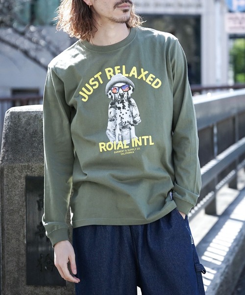 「roial」 長袖Tシャツ LARGE ホワイト メンズ_画像3