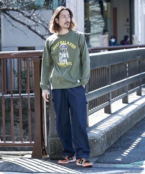 「roial」 長袖Tシャツ LARGE ホワイト メンズ_画像6