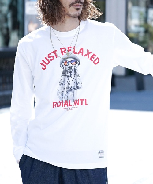 「roial」 長袖Tシャツ LARGE ホワイト メンズ_画像9