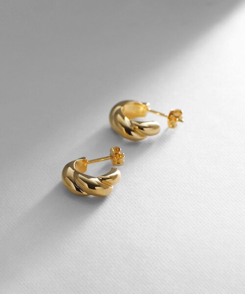 COCOSHNIK（ココシュニック） ピアス シルバー スモールフープ