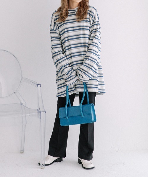 ニット セーター loose border knit/ルーズボーダーニット レディース ニット セーター loose border knit/ルーズボーダーニット