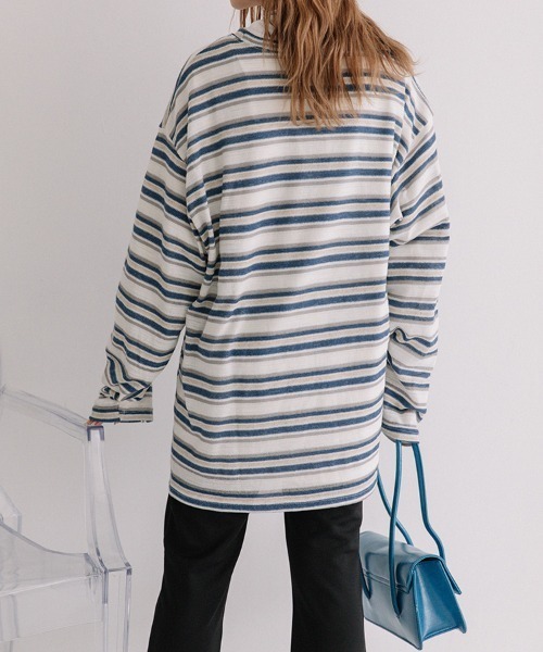 ニット セーター loose border knit/ルーズボーダーニット レディース loose border knit/ルーズボーダーニット（ニット/セーター