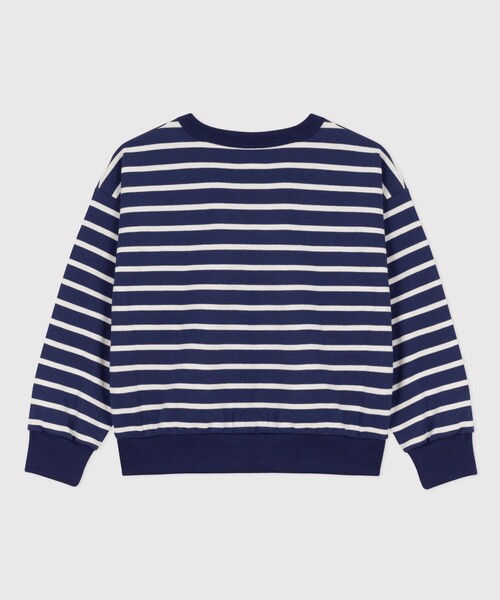 PETIT BATEAU（プチバトー） トレーナー ワイドボーダースウェット長袖