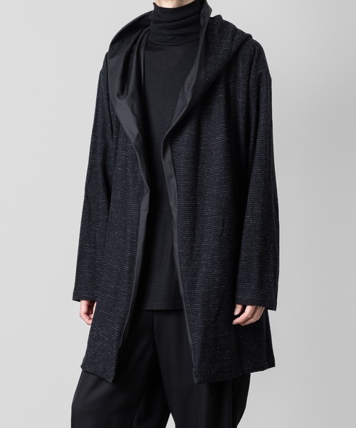 カーディガン DRAPE HOOD CARDIGAN メンズの画像