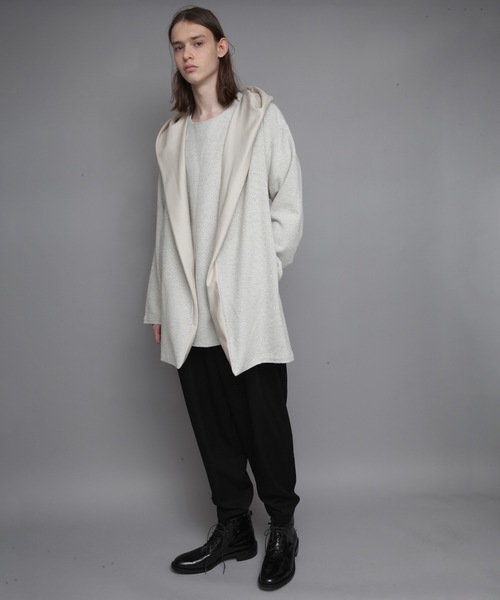 カーディガン DRAPE HOOD CARDIGAN メンズの画像