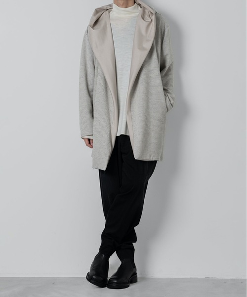 カーディガン DRAPE HOOD CARDIGAN メンズの画像