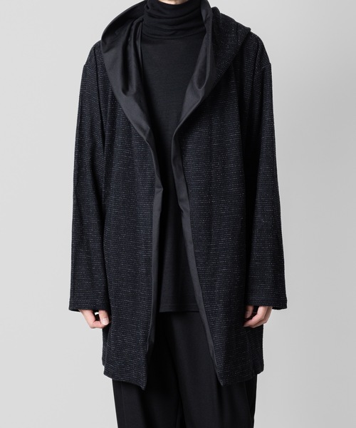 カーディガン DRAPE HOOD CARDIGAN メンズの画像