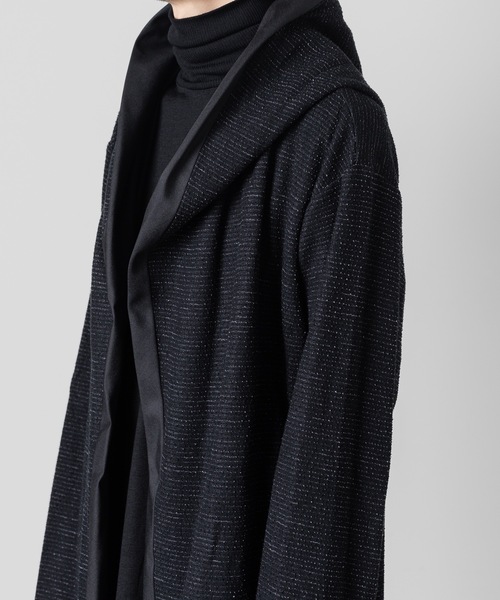 カーディガン DRAPE HOOD CARDIGAN メンズの画像