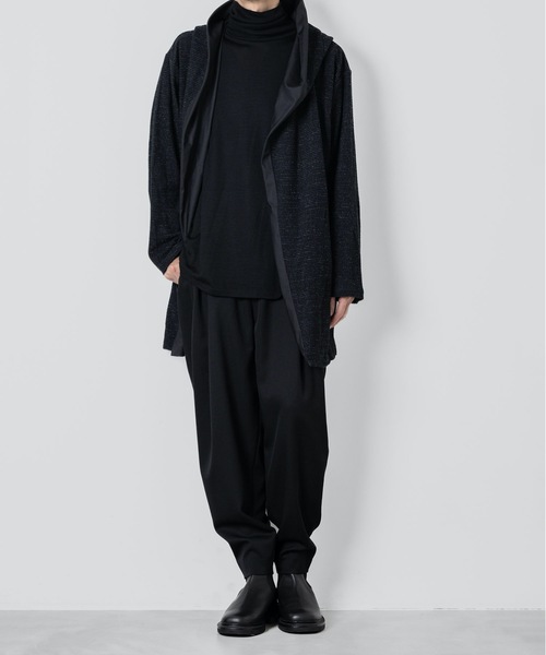 カーディガン DRAPE HOOD CARDIGAN メンズの画像