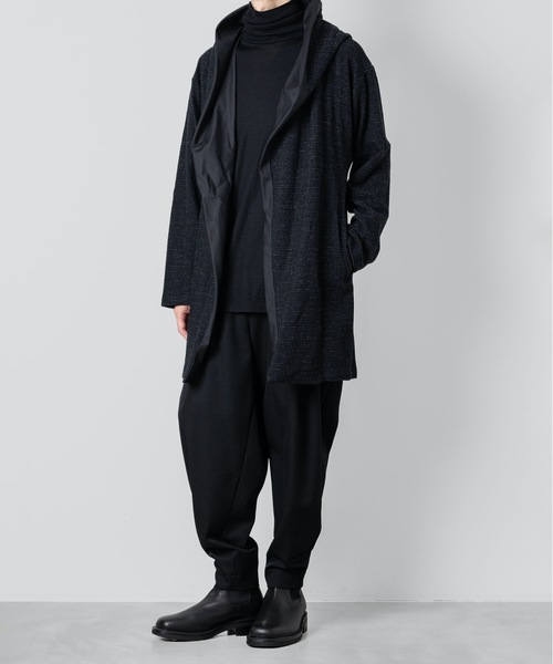 カーディガン DRAPE HOOD CARDIGAN メンズの画像