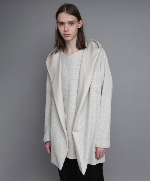 カーディガン DRAPE HOOD CARDIGAN メンズの画像