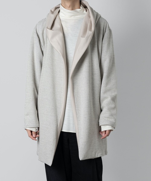 カーディガン DRAPE HOOD CARDIGAN メンズの画像