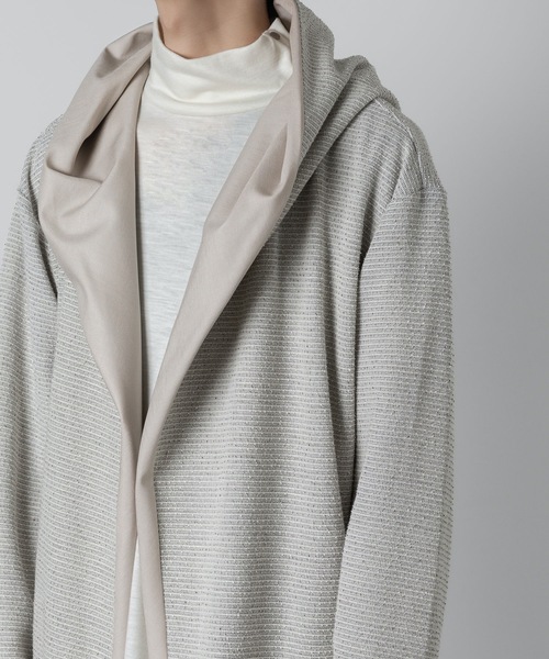 カーディガン DRAPE HOOD CARDIGAN メンズの画像