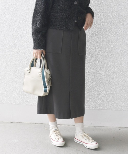 SHIPS.me スカート 「ZOZO限定」SHIPS.me: 台形 ミディ スカート