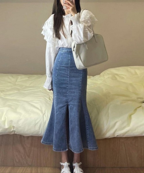 DT★Max Mara★edam デニムニットスカート デニムロングマーメイドスカート/MM527214 – MISCH MASCH|31