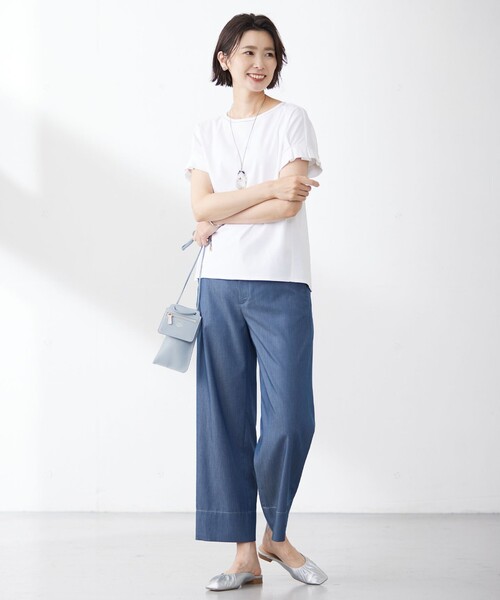 J.PRESS パンツ 「洗える」ツイルライトストレッチ セミワイド