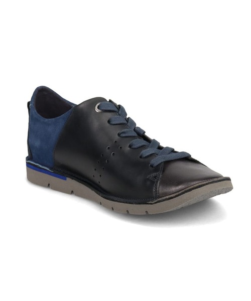 LANVIN en Bleu スニーカー Bleu プラットステッチダウンスニーカー