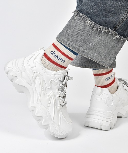 Shoes in Closet スニーカー 厚底 ウェーブソール ダブルシュー