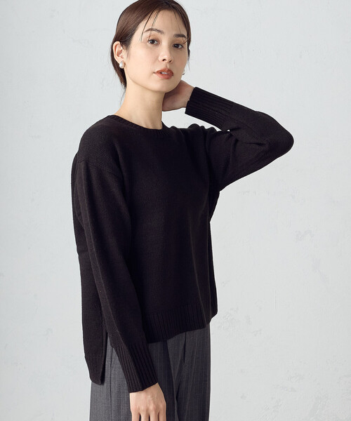 COMME CA ISM（コムサイズム） ニット セーター クルーネック カラー