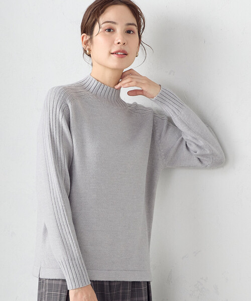 美品Amニット セーター 長袖秋冬男女兼用L702 総アラン編みクルーネックセーター/レディース メンズ（ニット