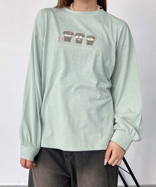 AS KNOW AS（アズノゥアズ） tシャツ 3匹ぽこアニマルロンT レディース