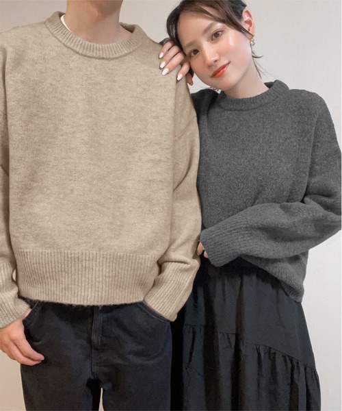 alvana ベージュ ニットセーター KOBE LETTUCE（神戸レタス） ニット セーター 「 田中亜希子さんコラボ