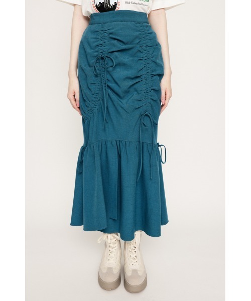 SLY（スライ） ロング スカート 夏 ASYMMETRY GATHER SK