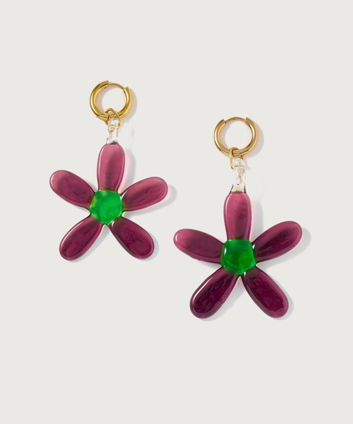 NINFA handmade（ニンファ ハンドメイド） ピアス Flower Hoops