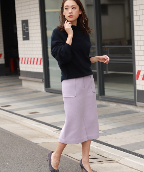 BABYLONE」 スカート 38inch ラベンダー レディース : 79857492  