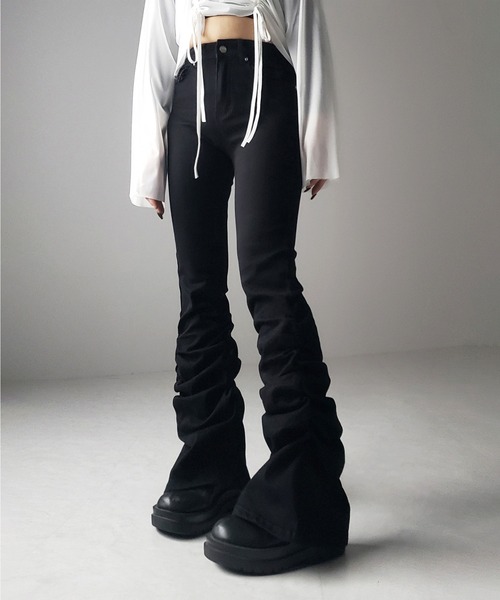 me+em select（ミームセレクト） ジーンズ デニム デニムパンツ ヘム