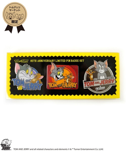 バッジ 「公式」TOM and JERRY ピンバッジセット直営限定 : ZOZOTOWN