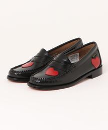 G.H.BASS ローファー G.H.BASS/BA41086/BLACK W/Red レディース