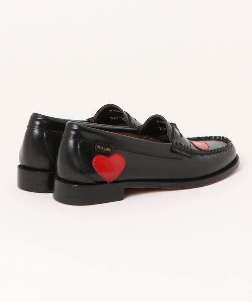 G.H.BASS ローファー G.H.BASS/BA41086/BLACK W/Red レディース