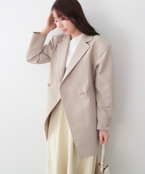 AMBIENT ジャケット テーラードジャケット ウエストシェイプ