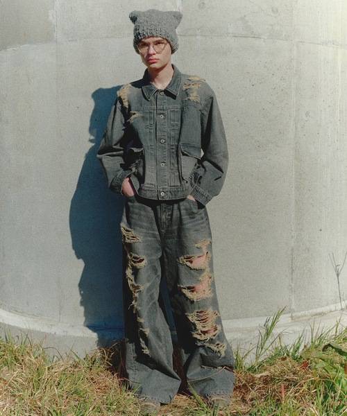 DISCOVERED（ディスカバード） デニムジャケット gジャン BORO DENIM
