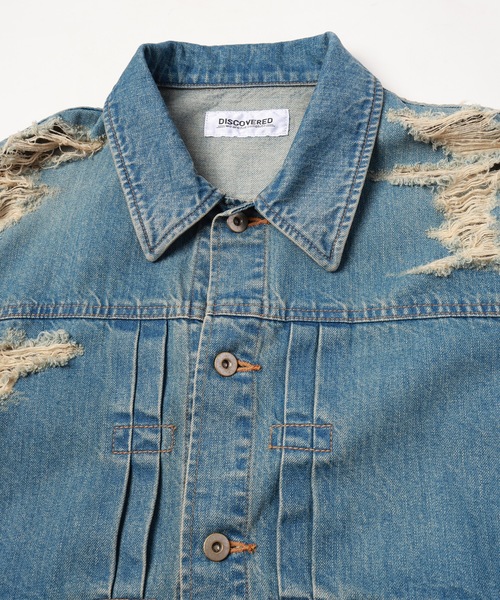 DISCOVERED デニムジャケット gジャン BORO DENIM BLOUSON