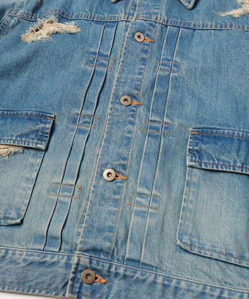 DISCOVERED（ディスカバード） デニムジャケット gジャン BORO DENIM