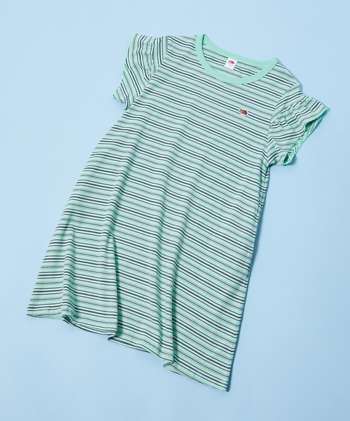 FRUIT OF THE LOOM ワンピース FTL ボーダー柄ワンピ キッズ