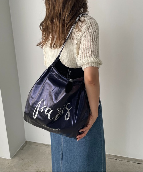 210nouve トートバッグ デザイン刺繍マーケットバッグ