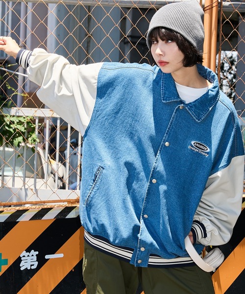 WEGO デニムジャケット gジャン WEGO/デニムスタジャン メンズ