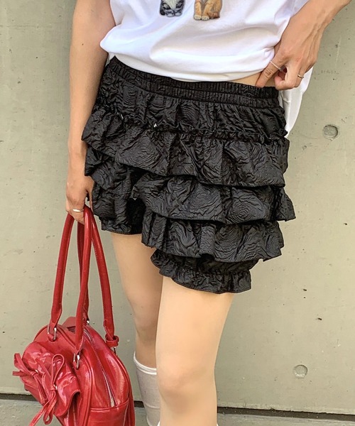 パンツ 3段フリル ミニショートパンツ レディース : ZOZOTOWN Yahoo!店