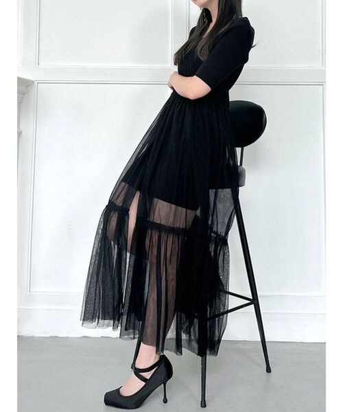 ビアズリー　新品未使用　チュールレイヤーワンピース BEARDSLEY（ビアズリー）の「チュールレイヤーワンピース