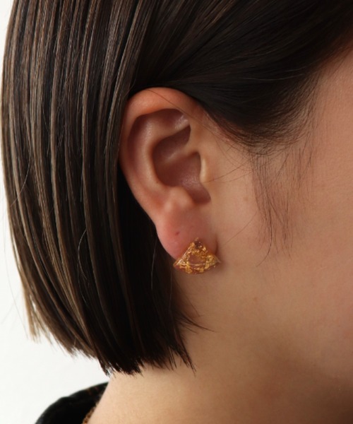 Cepica（セピカ） ピアス 三角クリア封入ピアス レディース : ZOZOTOWN