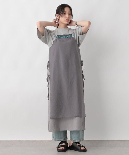 ワンピース hrmy123 LOWRYS FARM ワンピース シアーレイヤードキャミワンピース
