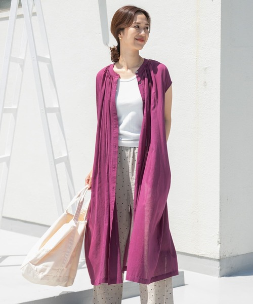 URBAN RESEARCH DOORS - こうちゃんママ⭐︎DOORS ティアードノースリーブチュニック ネイビー URBAN RESEARCH DOORS（アーバンリサーチドアーズ）の