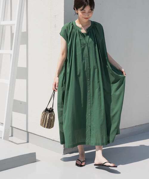 URBAN RESEARCH DOORS ワンピース　M URBAN RESEARCH DOORS ストライプ ロングシャツワンピース M