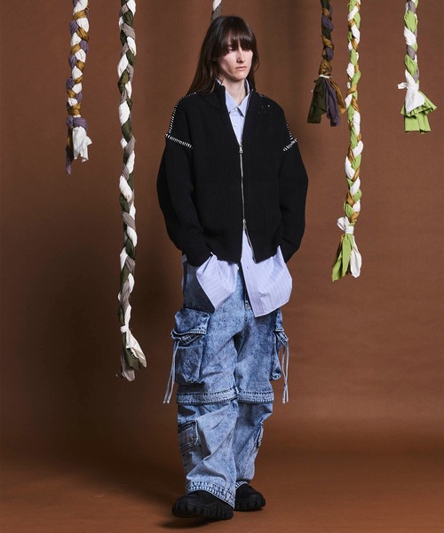 MAISON SPECIAL セーター ニット 「UNISEX」Embroidery Damage