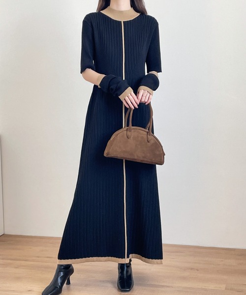 ABITOKYO（アビトーキョー） ワンピース アームウォーマー付配色ライン