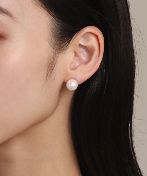 LHME ピアス 「WEB限定」“MELLOW”1粒パールピアス/10mm/サージカル