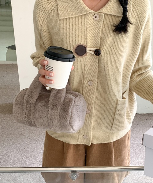 aimoha（アイモハ） ボストンバッグ もこもこミニボストンバッグ